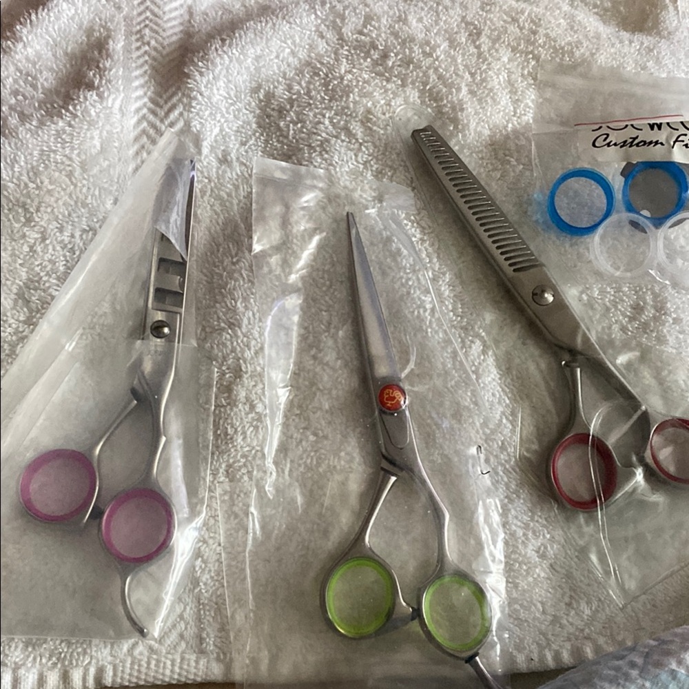 Professional  NEW Joewell  Scissors Set with added handles Handles